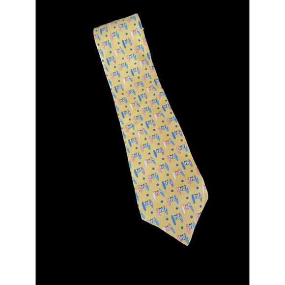 Brooks Brothers Other - Brooks Brothers NWT Yellow Surf Boards Men's tie  Orig price 79.00